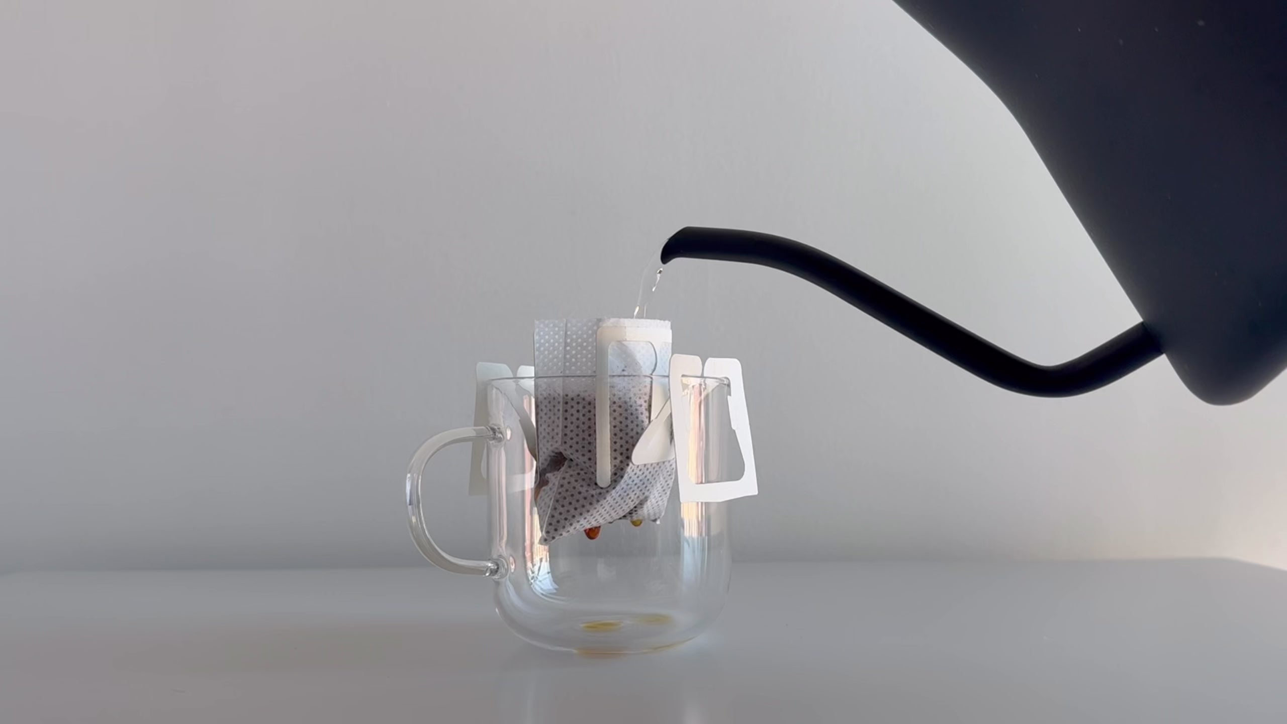 Load video: how to serve single drip coffee filter in a cup